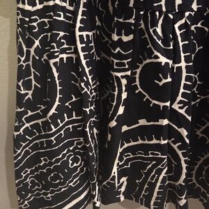 H&M Black and White Patterned Baby Doll Dress